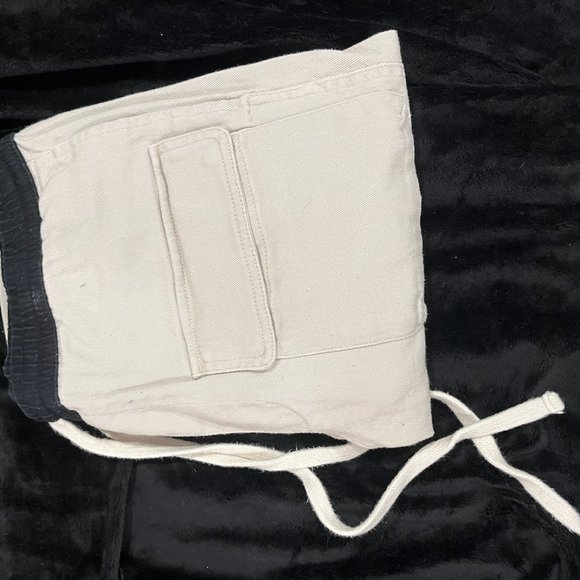 Khaki / Cream Urban Outfitters Standard Cloth Large Cargo Pants - Picture 6 of 6